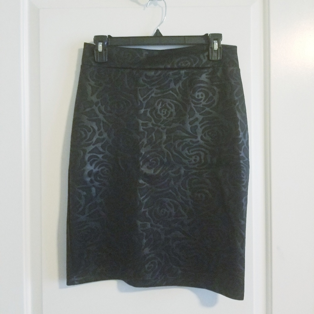 Black mini skirt